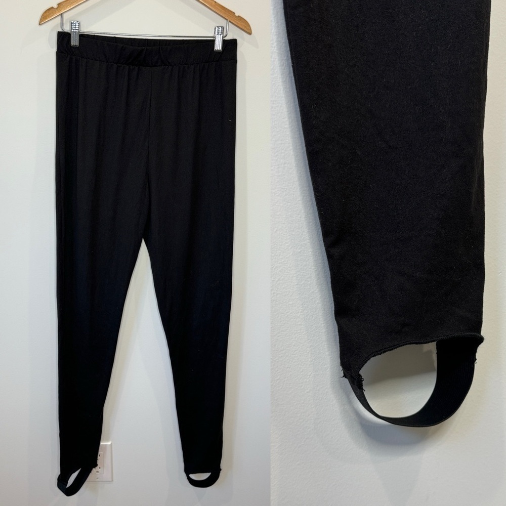 Mamalicious Black High Waisted Elastic String Leggings (M)